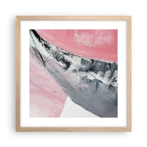 Poster in einem Rahmen aus heller Eiche - Passende Komposition - 40x40 cm