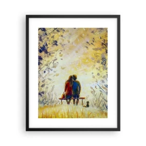 Poster in einem schwarzem Rahmen - Magischer Augenblick - 40x50 cm