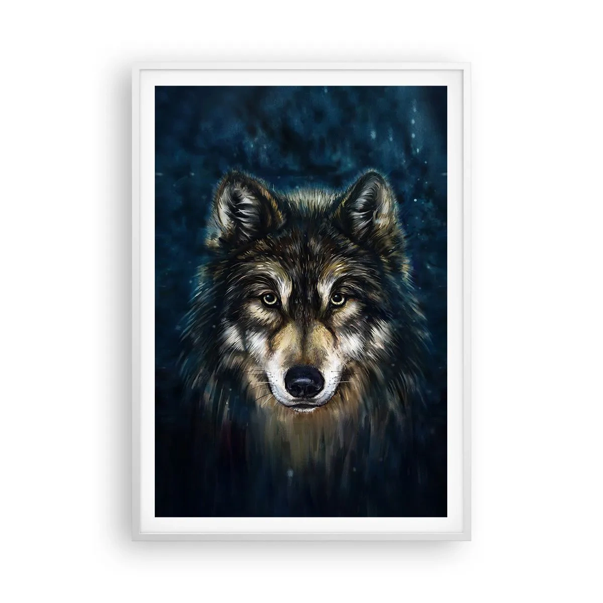 Poster in einem weißen Rahmen - Alpha? Und Omega - 70x100 cm