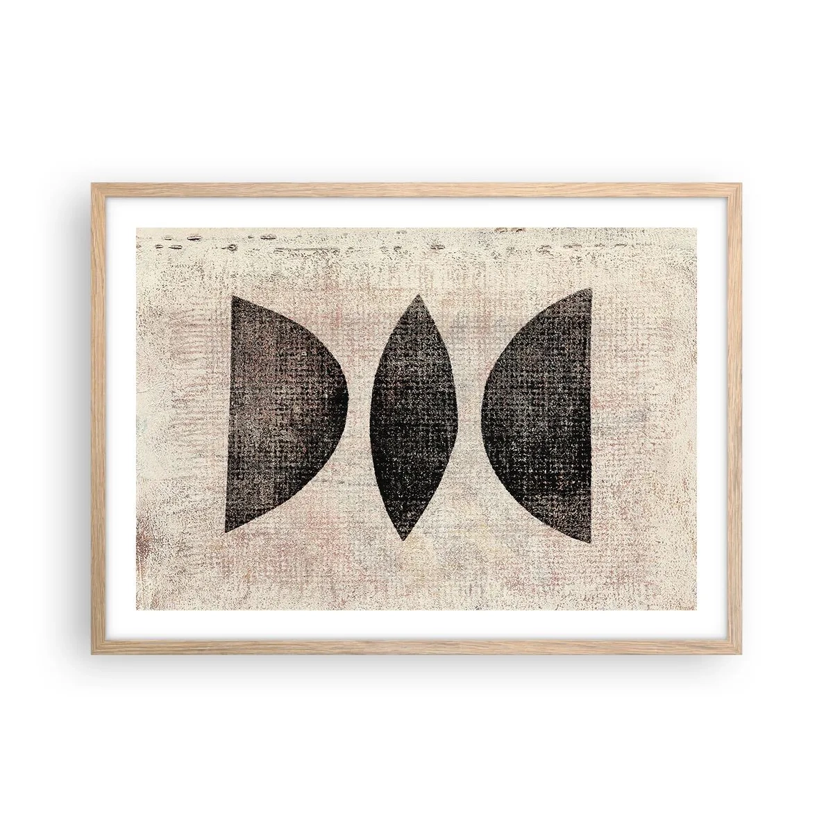 Poster in einem Rahmen aus heller Eiche - Ethnische Abstraktion - 70x50 cm