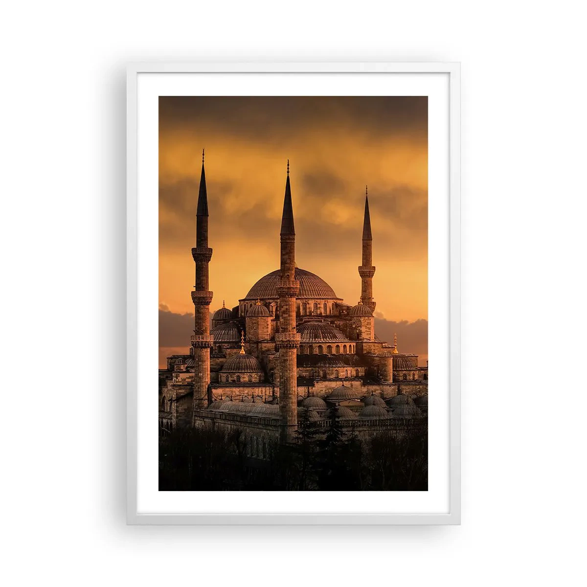 Poster in einem weißen Rahmen - Gott ist großartig - 50x70 cm