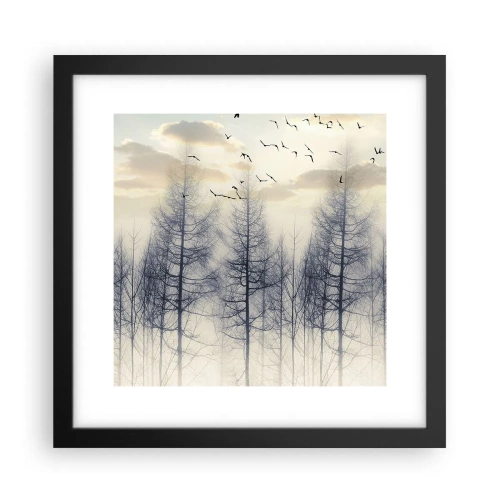 Poster in einem schwarzem Rahmen - Waldgeister - 30x30 cm