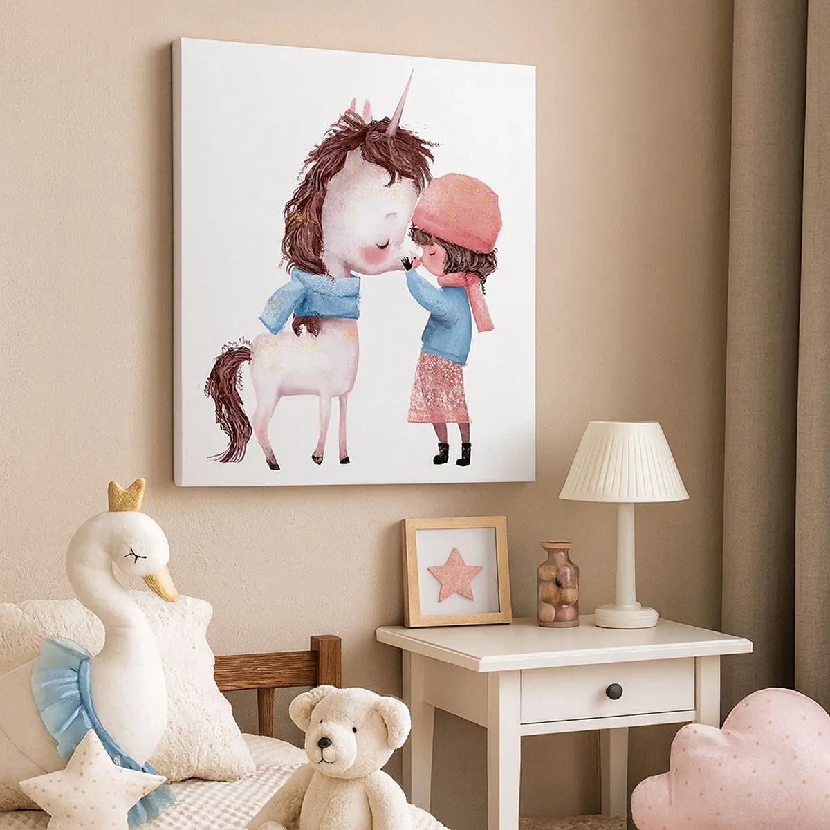 Bild auf Leinwand - Leinwandbild - Ein Wintermärchen - 30x30 cm