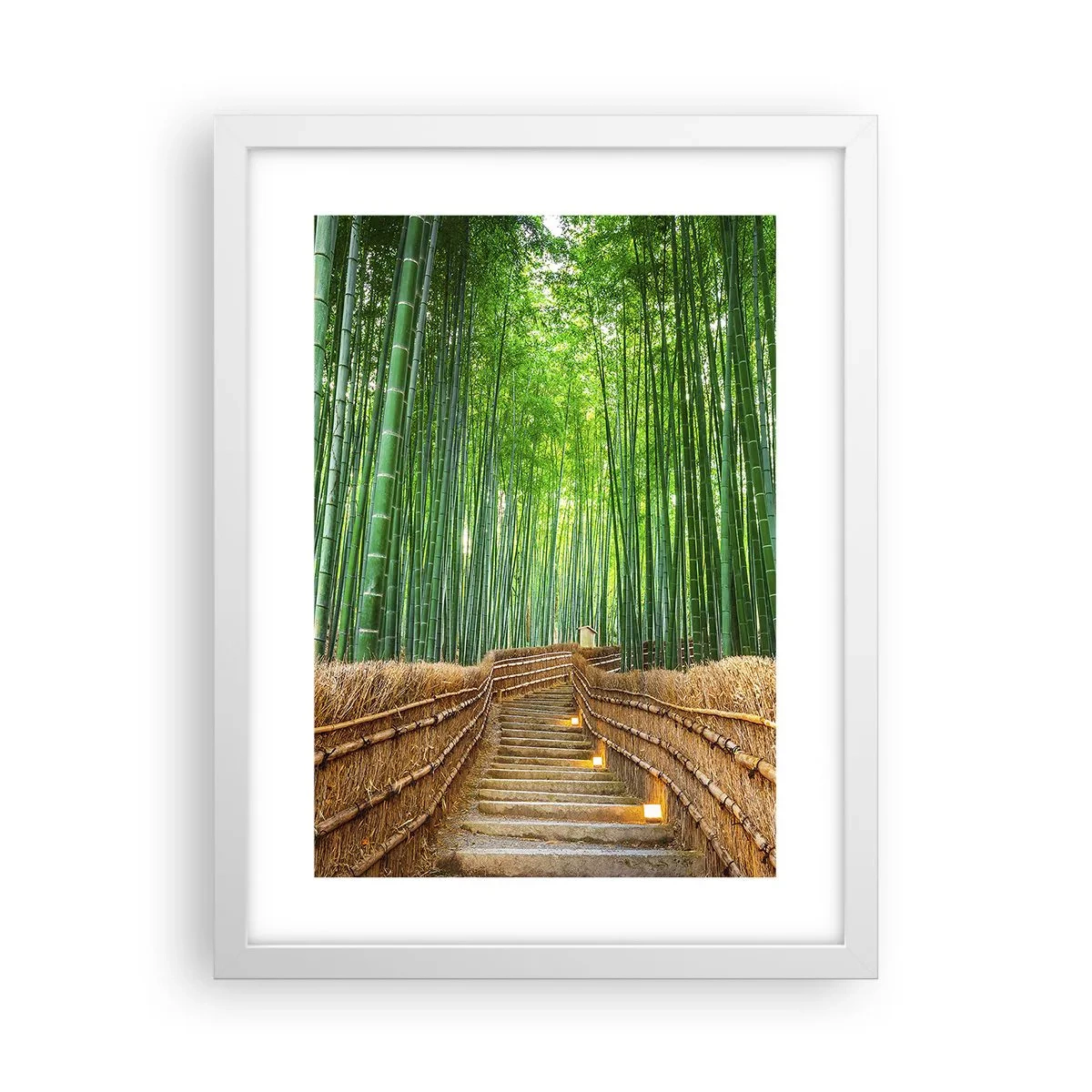 Poster in einem weißen Rahmen - Die Essenz der asiatischen Natur - 30x40 cm