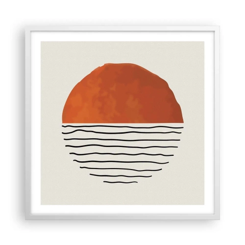 Poster in einem weißen Rahmen - Im japanischen Klima - 60x60 cm