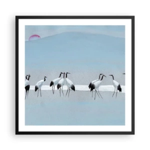 Poster in einem schwarzem Rahmen - Nach einem heißen Tag - 60x60 cm