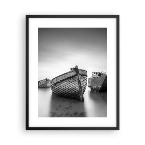 Poster in einem schwarzem Rahmen - Nur Erinnerungen ... - 40x50 cm