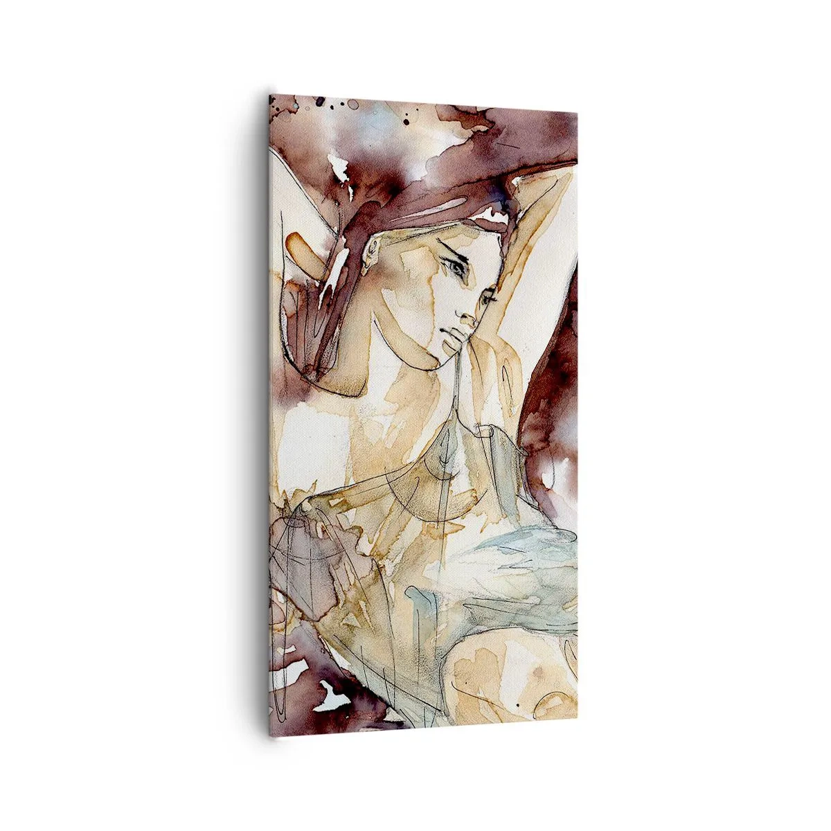 Bild auf Leinwand - Leinwandbild - In lila Stimmung - 65x120 cm