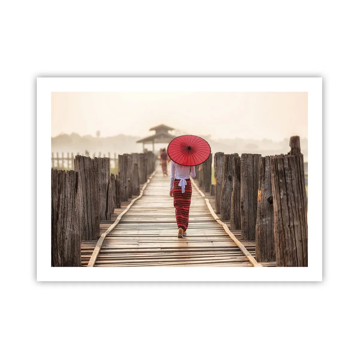 Poster - Auf der alten Brücke - 70x50 cm