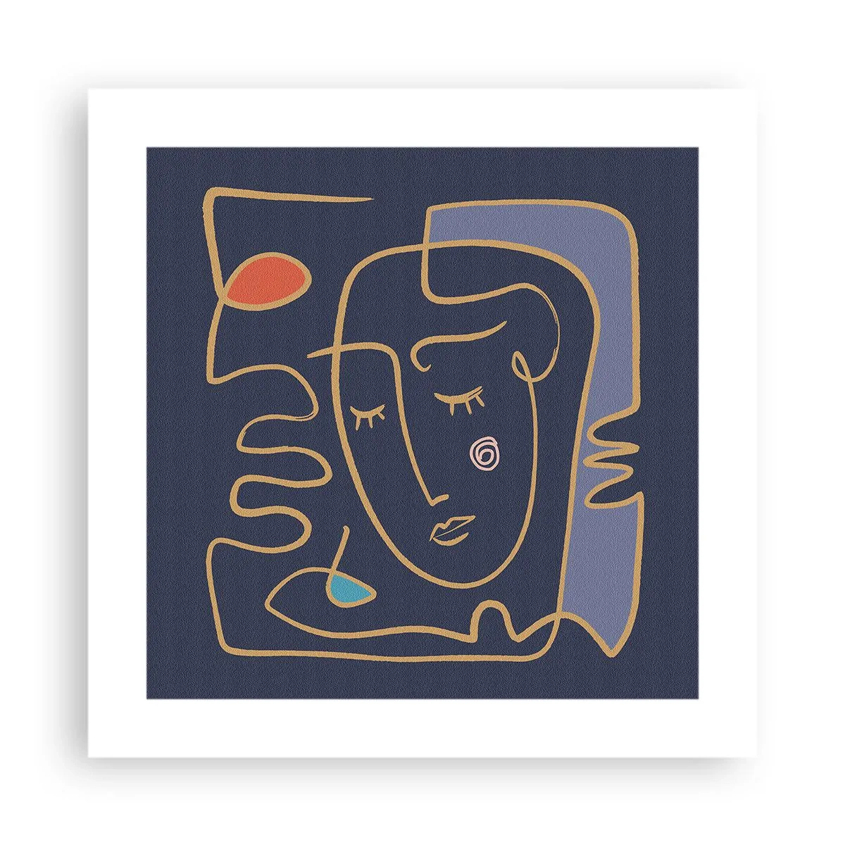 Poster - In Gedanken - 40x40 cm