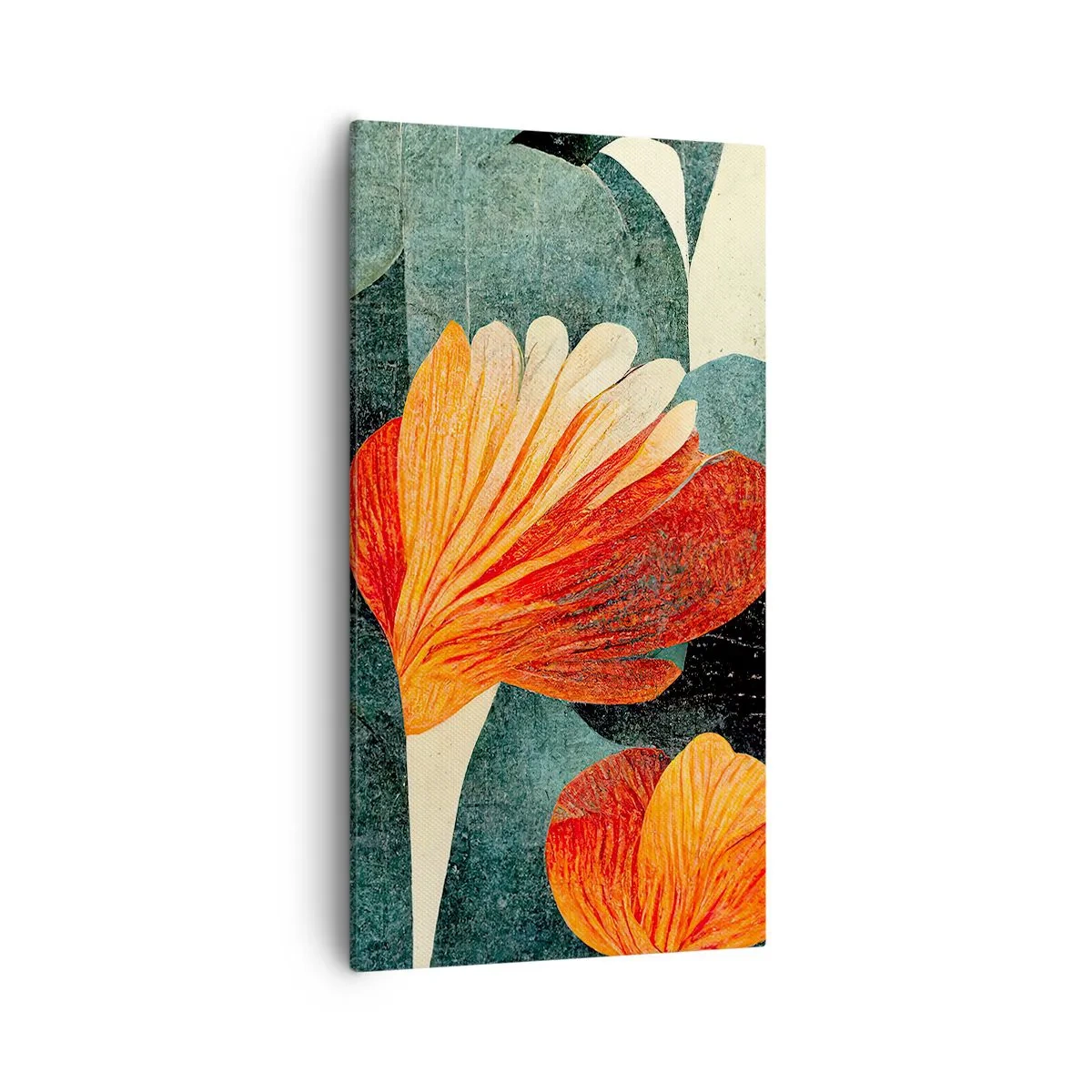 Bild auf Leinwand - Leinwandbild - Hitze der Tropen und Kühle des Grüns - 55x100 cm