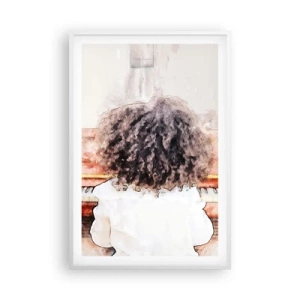 Poster in einem weißen Rahmen - In der neuen Welt - 61x91 cm