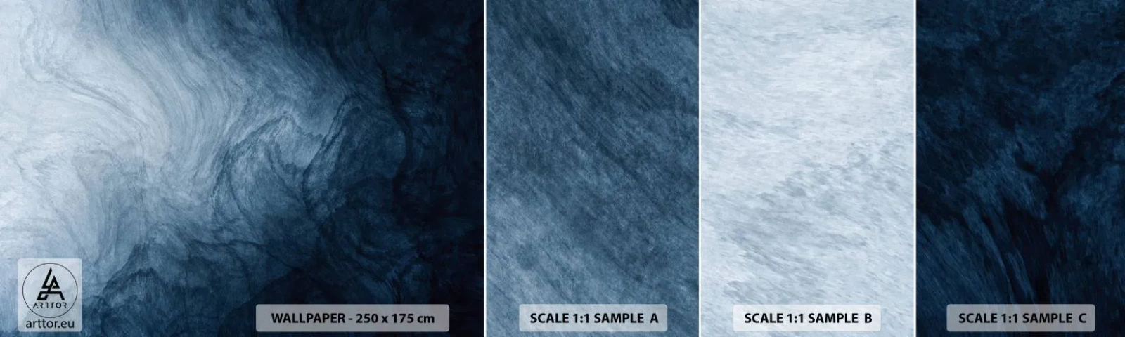 Fototapeten Muster Selbstklebend Deluxe Sticker - Greifen Sie tief - Abstraktion, Stück, Moderne Kunst - 100x30 cm