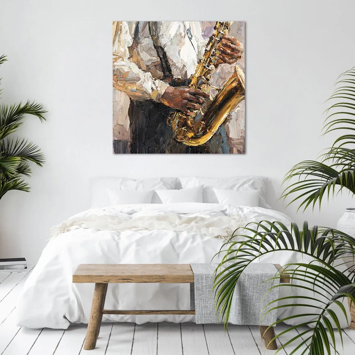 Bild auf Leinwand - Leinwandbild - Zeit fürs Solo - 50x50 cm