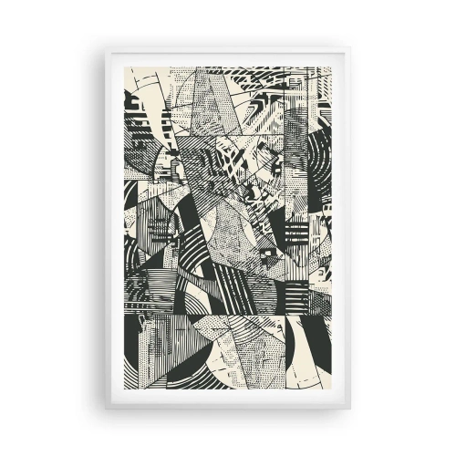 Poster in einem weißen Rahmen - Die Dynamik der Gegenwart - 61x91 cm