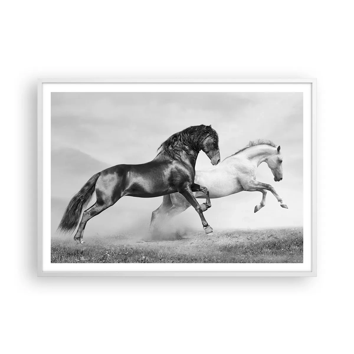 Poster in einem weißen Rahmen - Engel und Dämonen - 100x70 cm