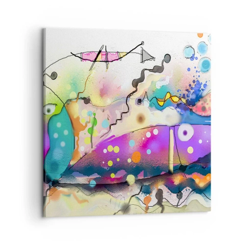 Bild auf Leinwand - Leinwandbild - Es fehlen die Worte! - 50x50 cm
