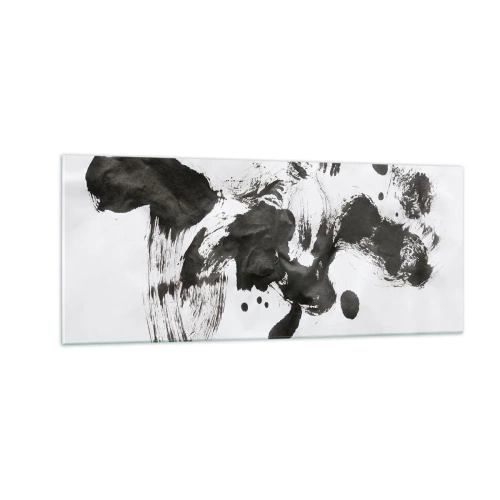 Glasbild - Bild auf glas - Obwohl das Wahnsinn ist, steckt darin eine Methode? - 100x40 cm