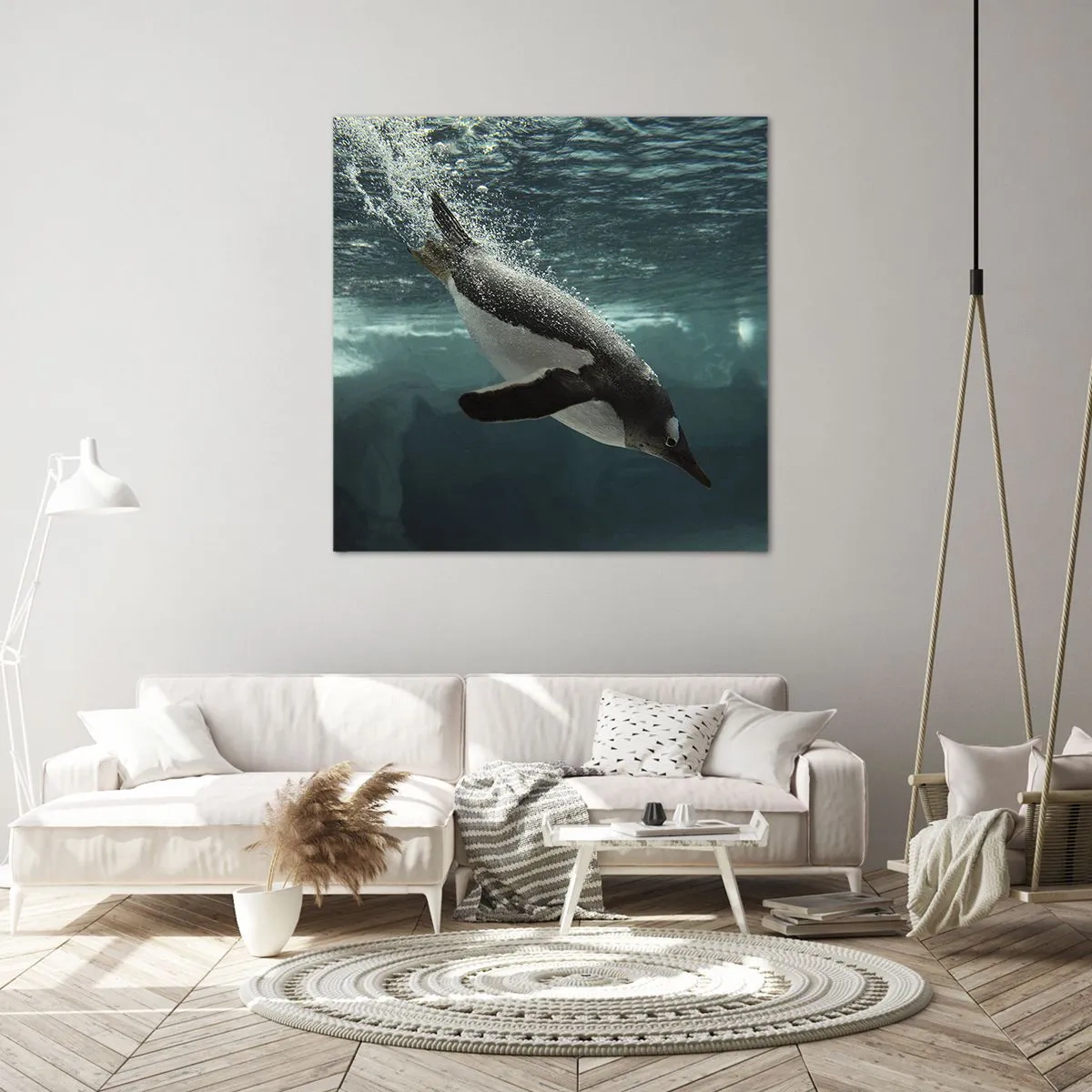 Bild auf Leinwand - Leinwandbild - Willkommen in meiner Welt - 50x50 cm