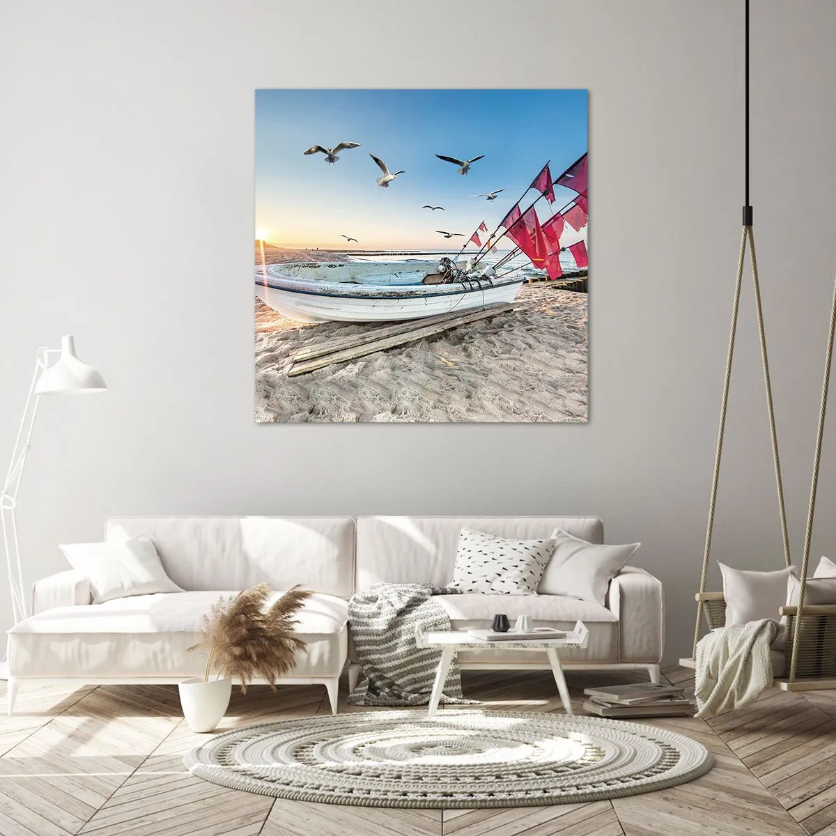 Bild auf Leinwand - Leinwandbild - Wohlverdiente Ruhe - 30x30 cm