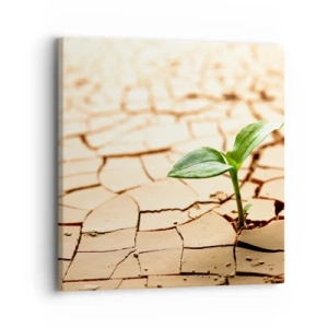 Bild auf Leinwand - Leinwandbild - Die unbezähmbare Kraft des Lebens - 30x30 cm