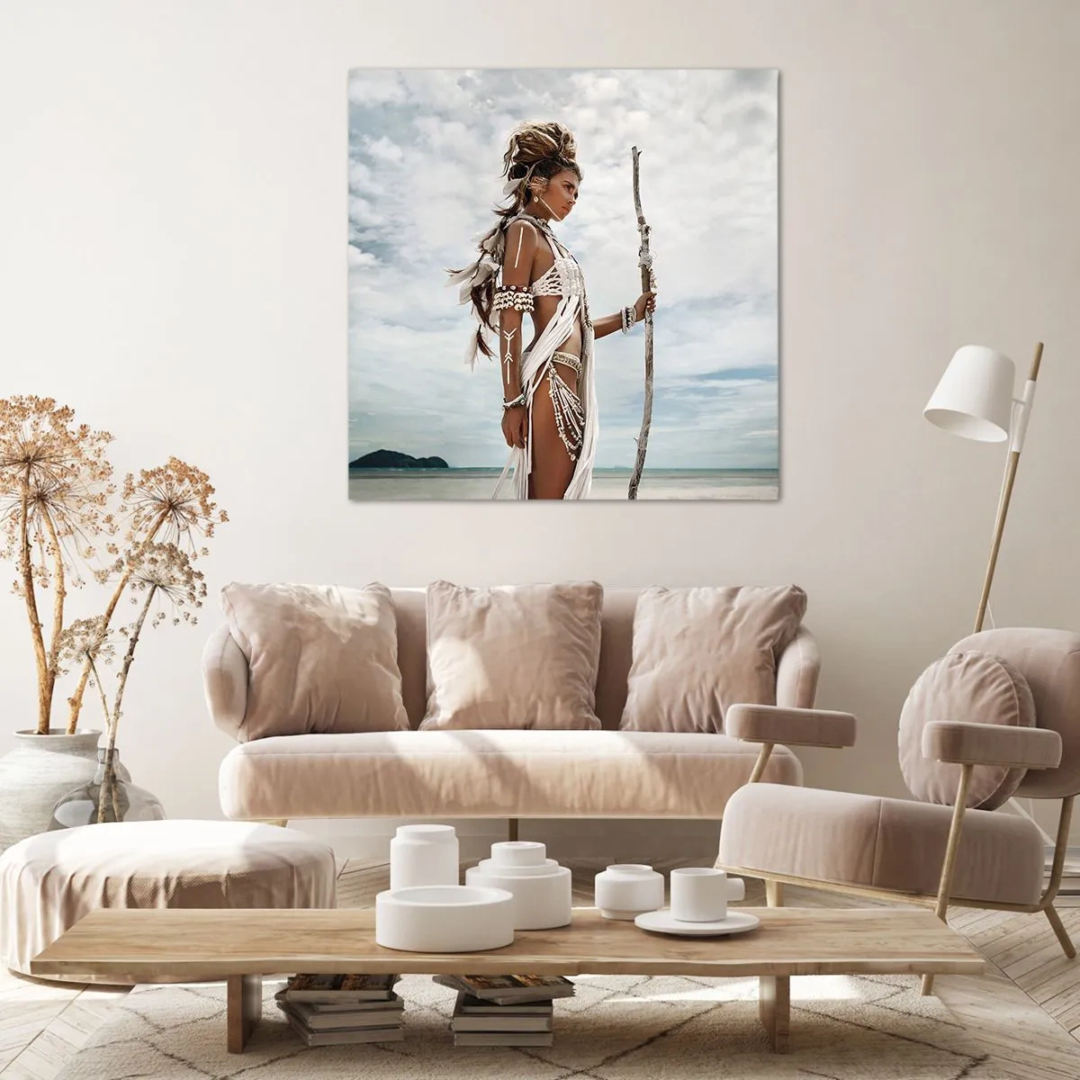 Bild auf Leinwand - Leinwandbild - Königin der Tropen - 70x70 cm