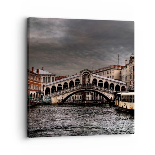 Bild auf Leinwand - Leinwandbild - Das Versprechen eines venezianischen Abends - 30x30 cm