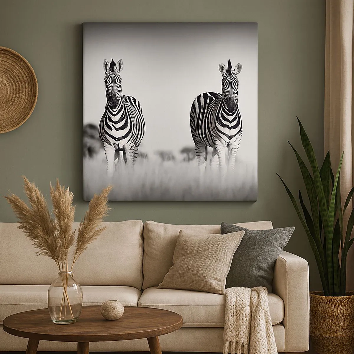 Bild auf Leinwand - Leinwandbild - Die Welt ist doch schwarz-weiß - 30x30 cm