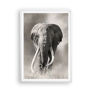 Poster in einem weißen Rahmen - Afrikanischer Patriarch - 70x100 cm
