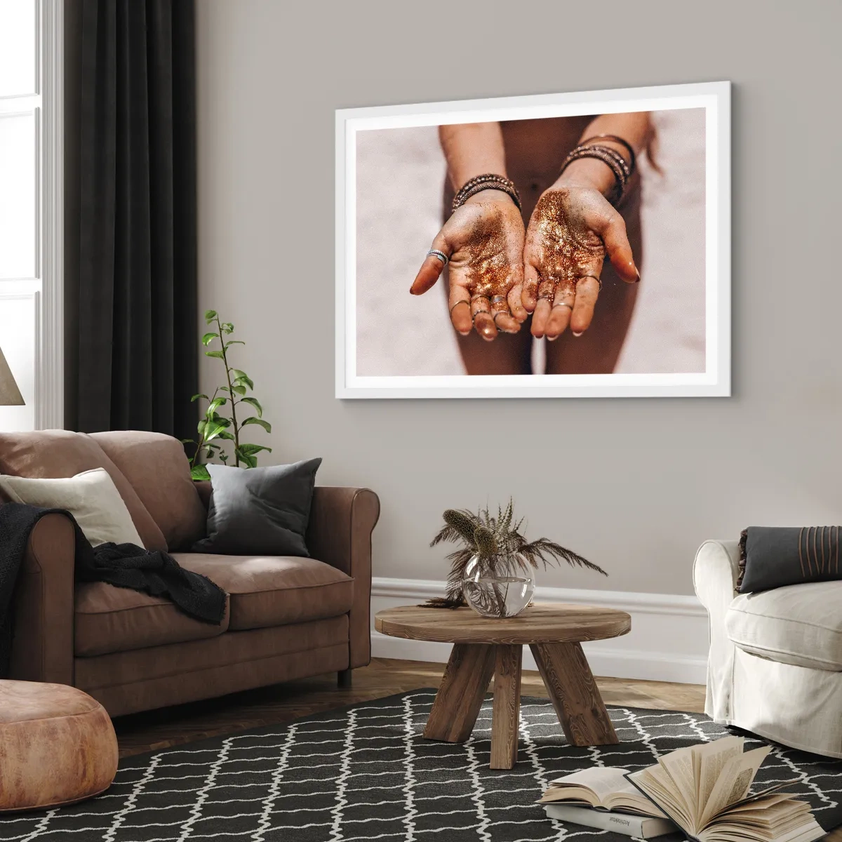 Poster in einem weißen Rahmen - Ein Geschenk für dich - 40x30 cm