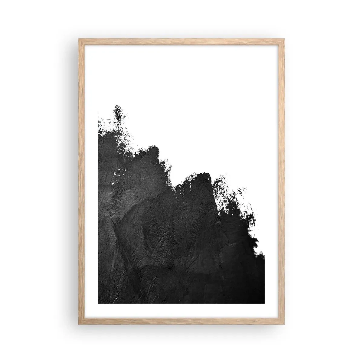 Poster in einem Rahmen aus heller Eiche - Elemente: Erde - 50x70 cm