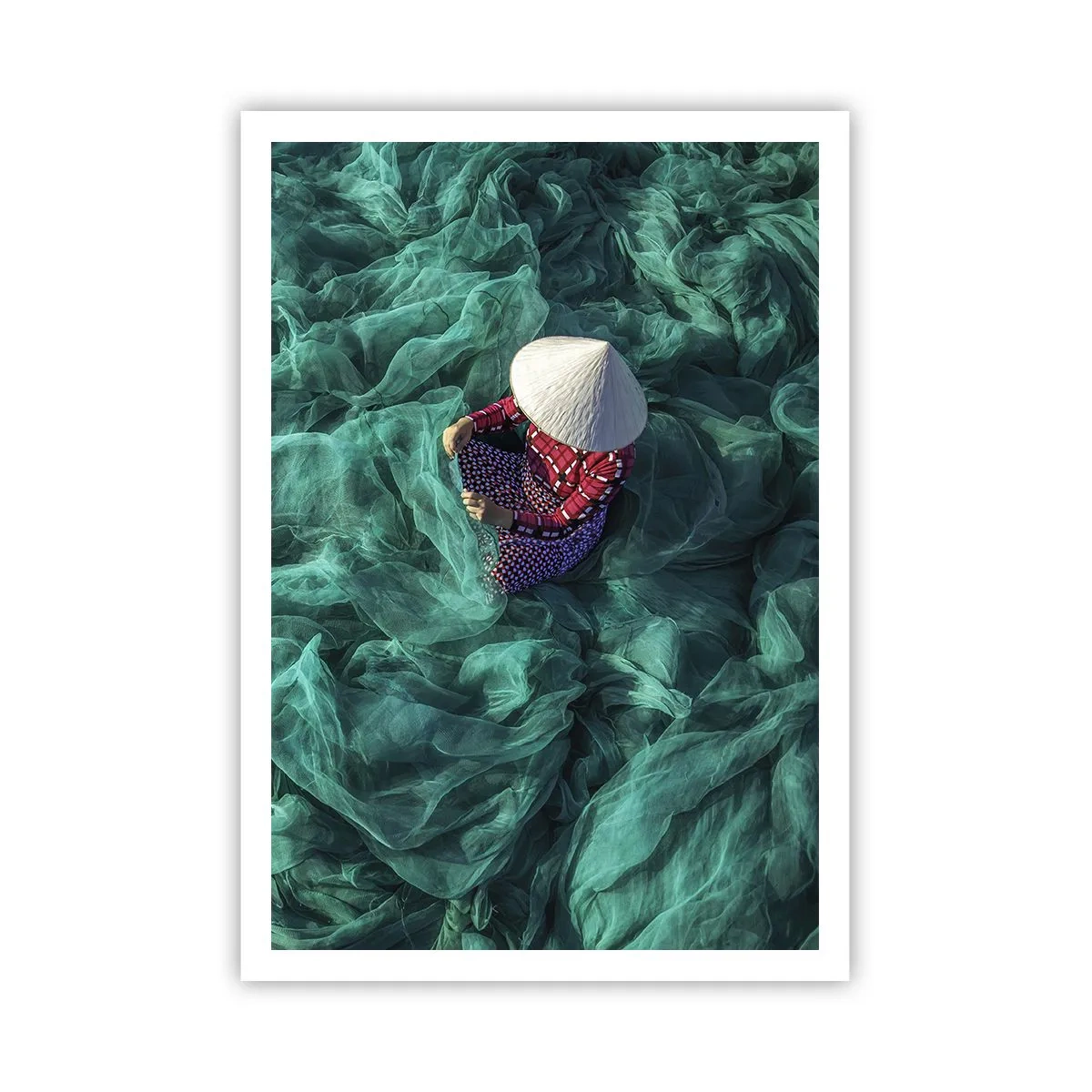 Poster - In einem Meer aus Netzen - 70x100 cm