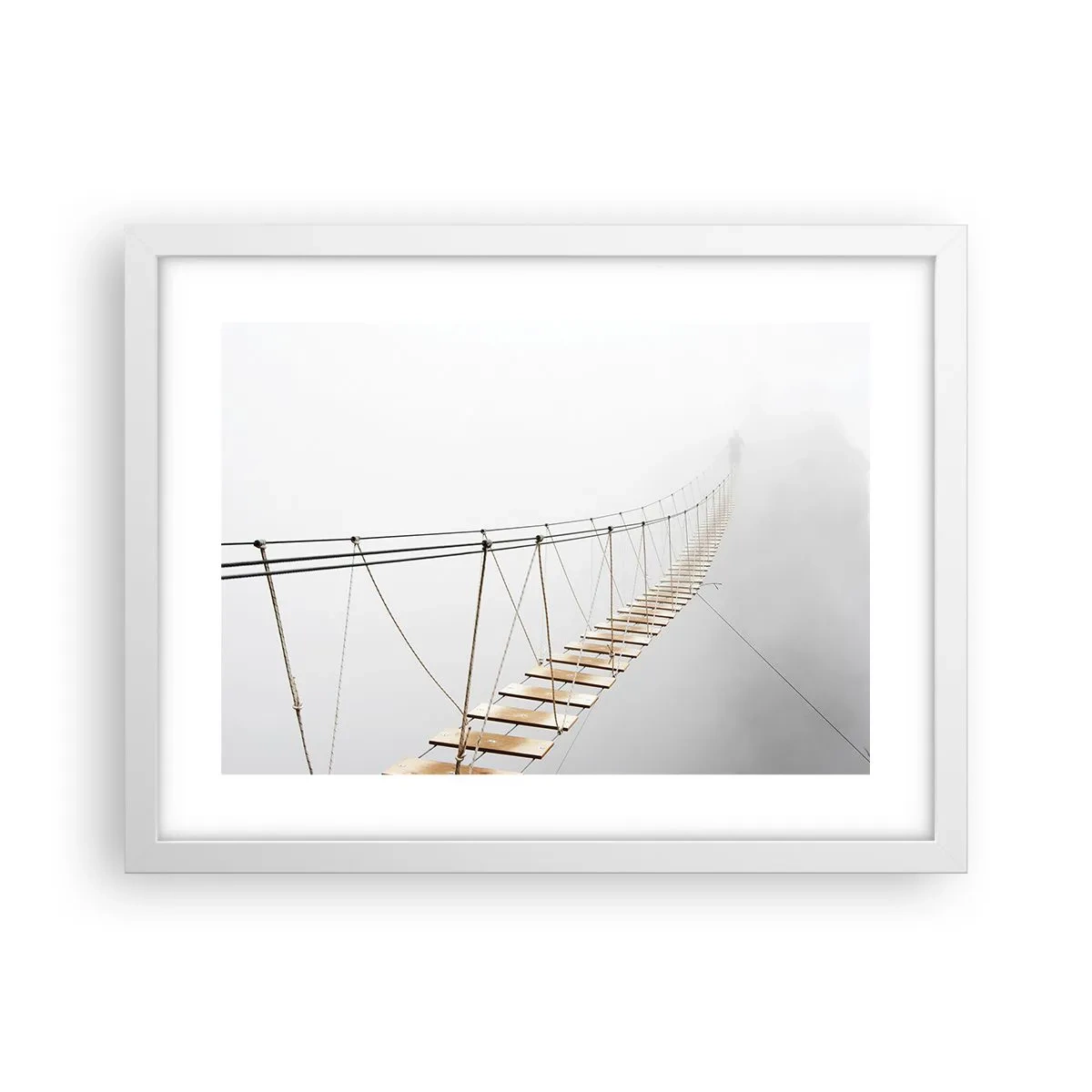 Poster in einem weißen Rahmen - Wohin wird es dich führen? - 40x30 cm