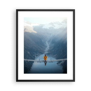 Poster in einem schwarzem Rahmen - Entzückt in der Schwebe - 40x50 cm