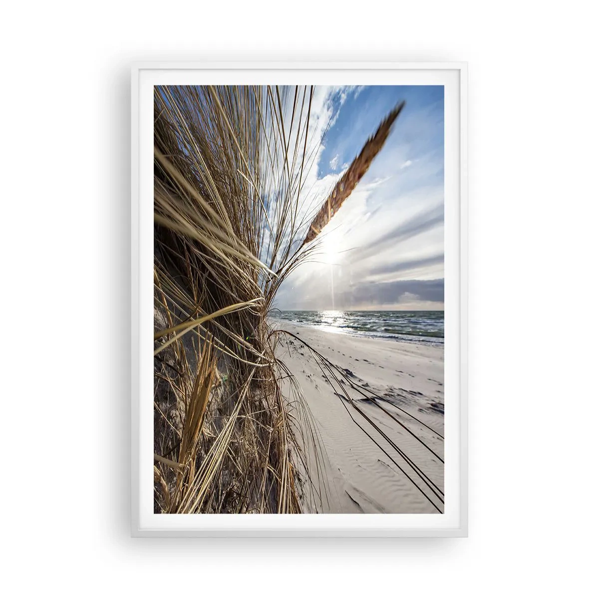 Poster in einem weißen Rahmen - Ein Treffen der Elemente der Natur - 70x100 cm