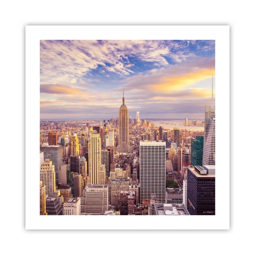 Poster - Nur nach den Wolken greifen - 50x50 cm