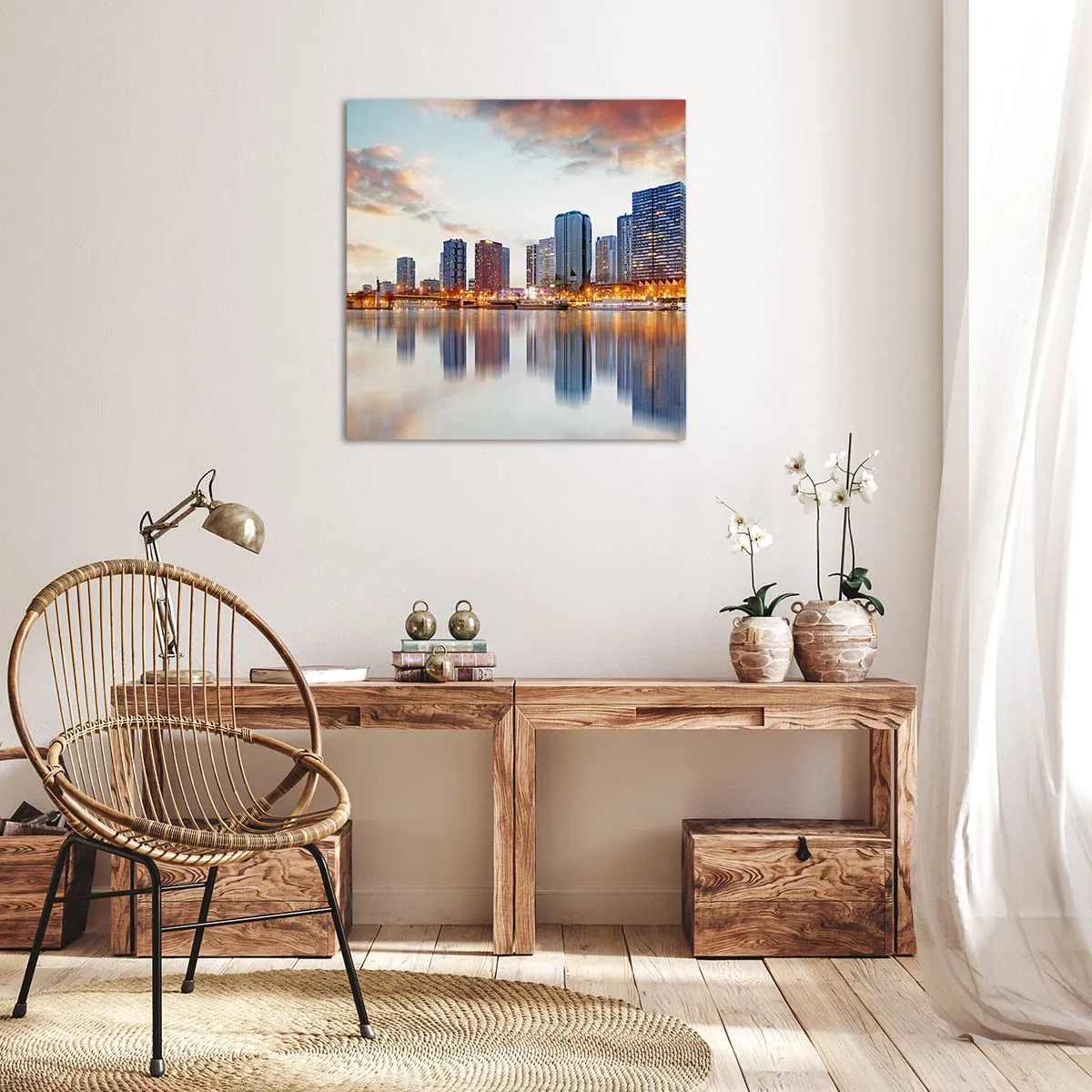 Bild auf Leinwand - Leinwandbild - Die monumentale Ruhe von Paris - 40x40 cm