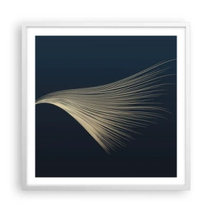 Poster in einem weißen Rahmen - Wie das Haar eines Engels - 60x60 cm