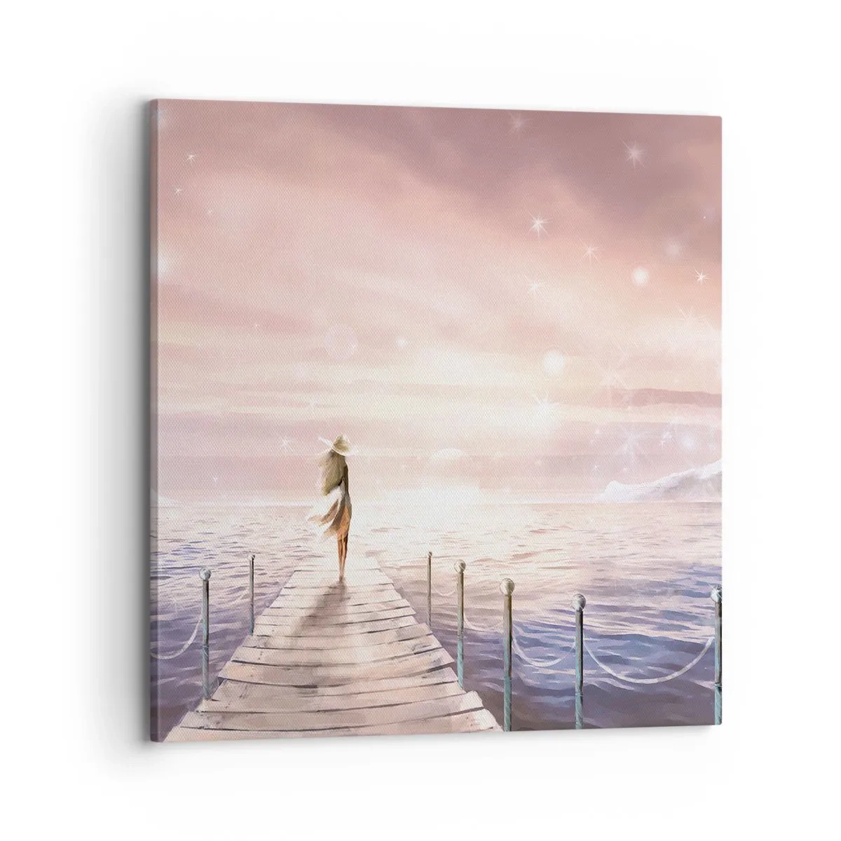 Bild auf Leinwand - Leinwandbild - Im Licht eines Traums - 70x70 cm