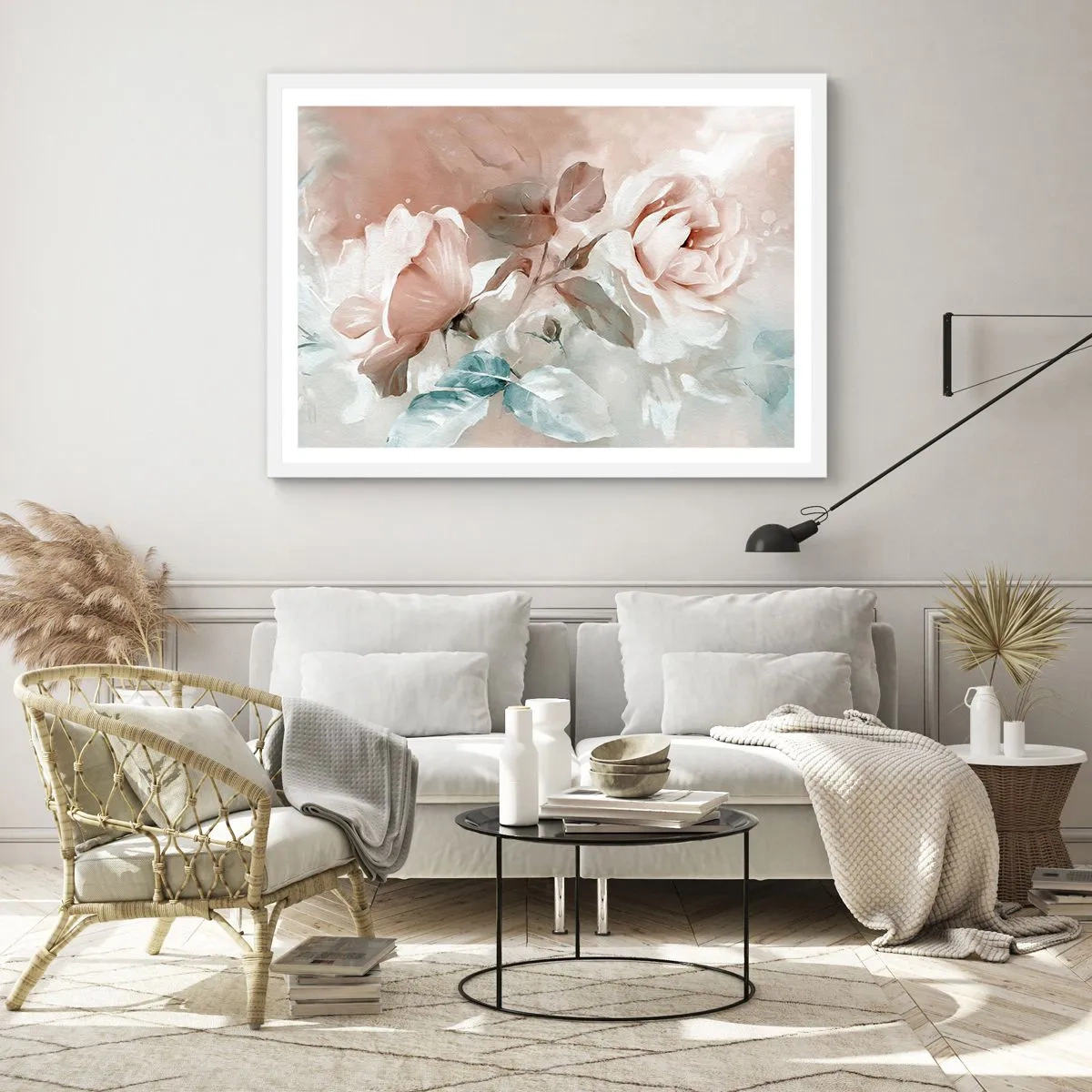 Poster in einem weißen Rahmen - Geist der Romantik - 70x50 cm