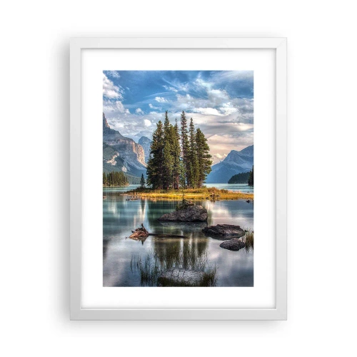 Poster in einem weißen Rahmen - An dem tollen und sauberen Wasser ... - 30x40 cm