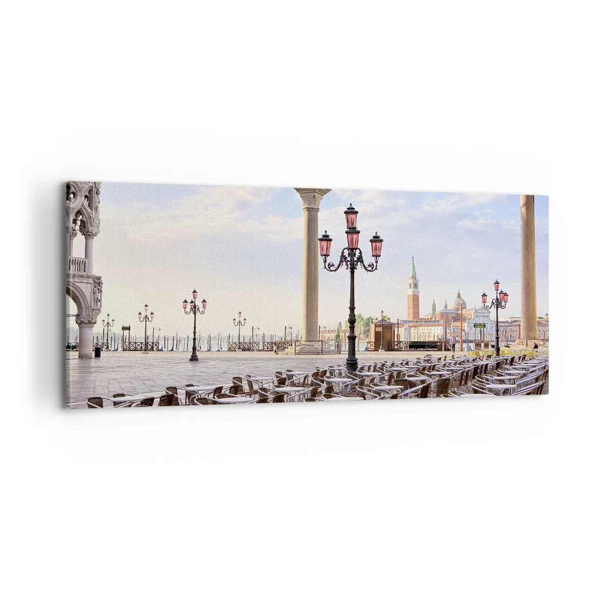 Bild auf Leinwand - Leinwandbild - Wir laden Sie ein, alles ist bereit - 100x40 cm