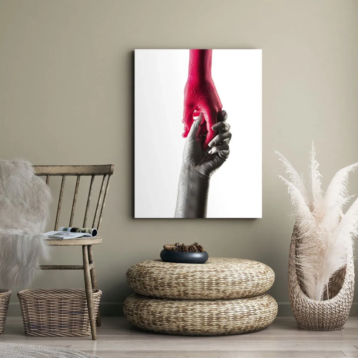 Bild auf Leinwand - Leinwandbild - Gemeinsam, obwohl anders - 45x80 cm