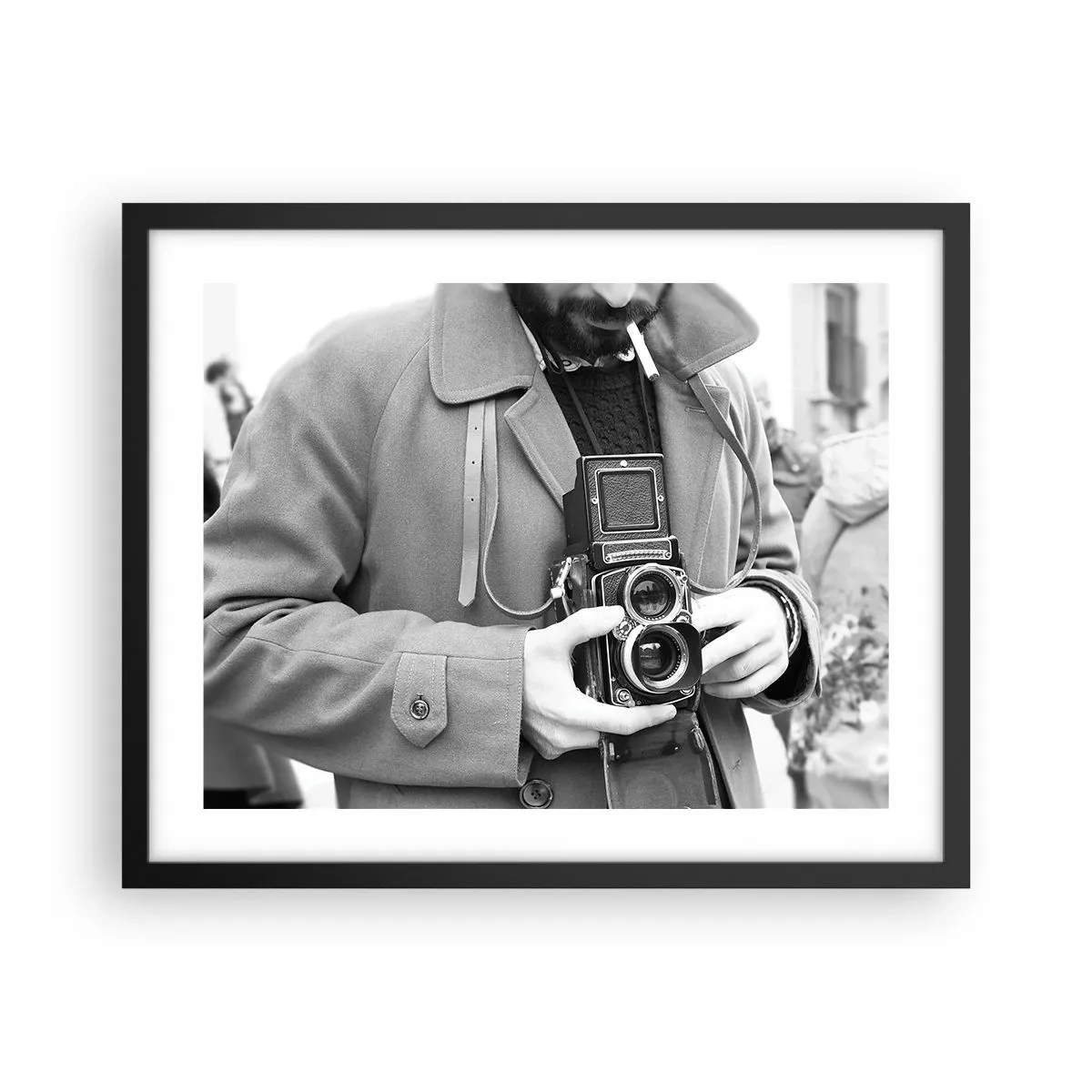 Poster in einem schwarzem Rahmen - Retro-Stil - 50x40 cm