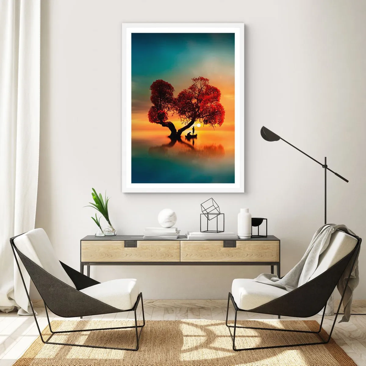 Poster in einem weißen Rahmen - Oddaysons und die Stille der Weltlosen - 30x40 cm