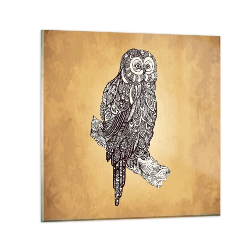 Glasbild - Bild auf glas - Kunstvolle Ornamente der Weisheit - 30x30 cm