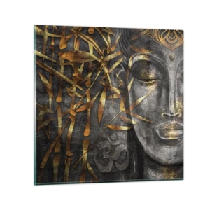 Glasbild - Bild auf glas - Fühle den Frieden - 60x60 cm