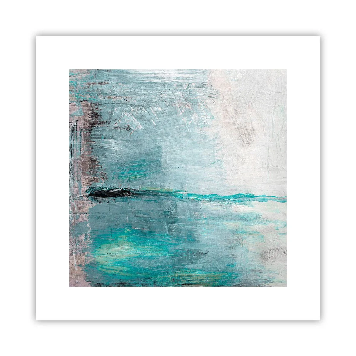 Poster - Horizontal in Blau - 30x30 cm