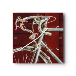 Wanduhr - Glasuhr - Geschaffen um zu siegen - 40x40 cm