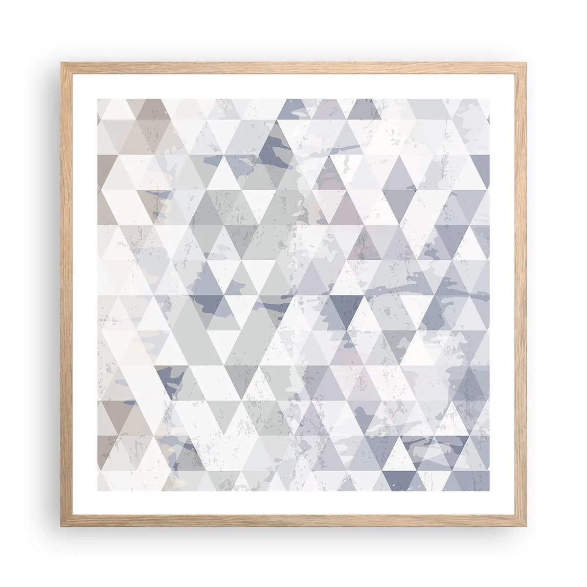 Poster in einem Rahmen aus heller Eiche - Im Rhythmus auf drei - 60x60 cm